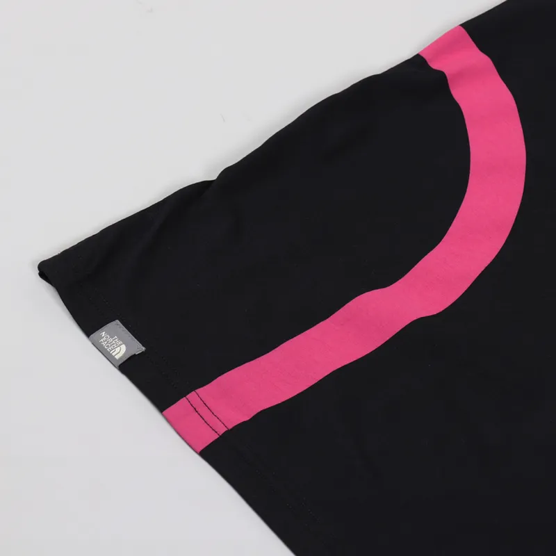 The North Face Graphic Flow T Shirt Black Pink-5
