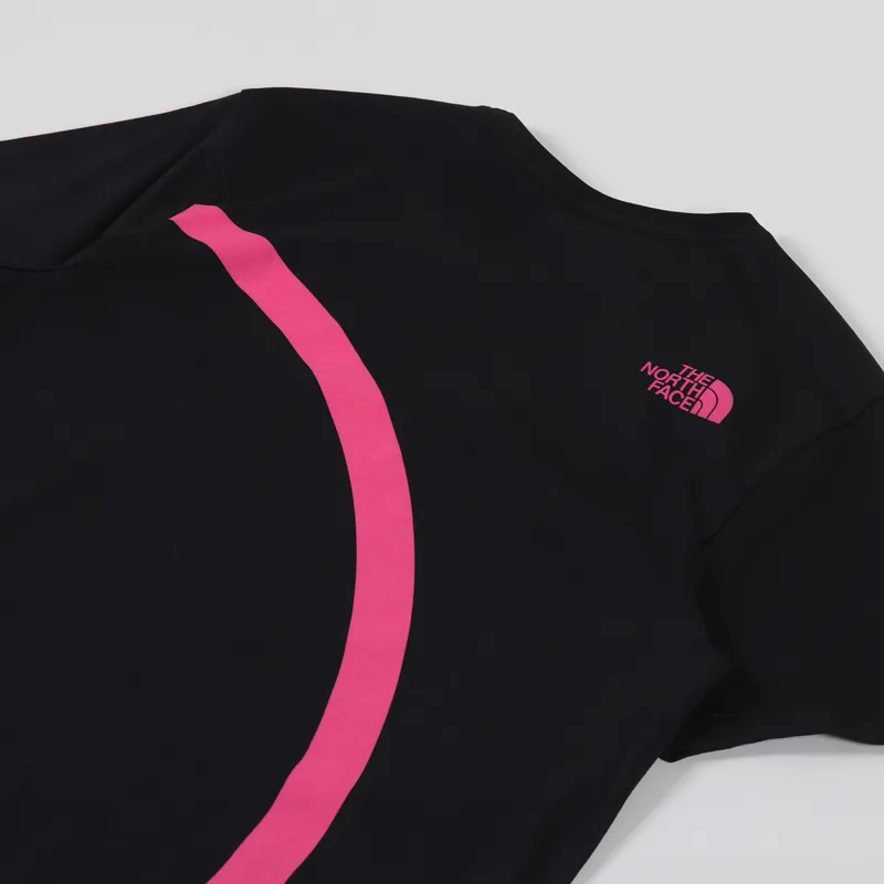 The North Face Graphic Flow T Shirt Black Pink-2