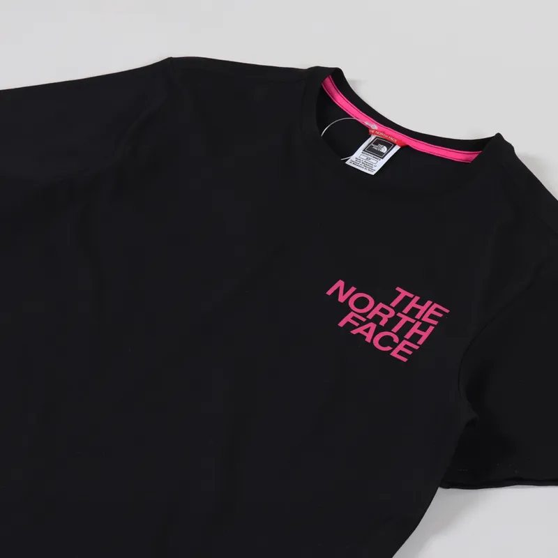 The North Face Graphic Flow T Shirt Black Pink-3