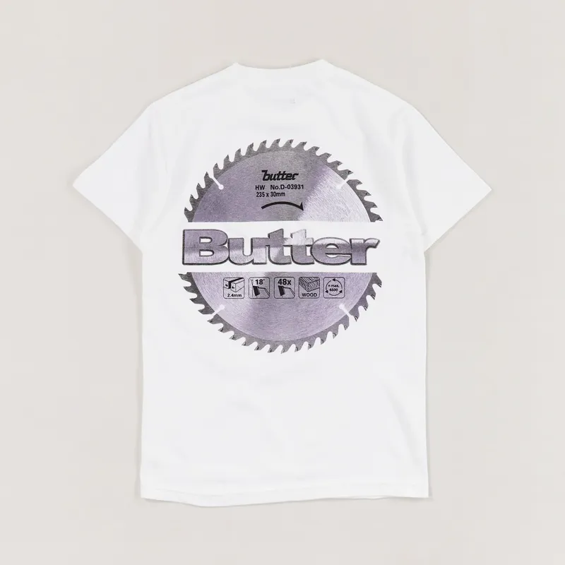 Butter Goods Blade Logo T Shirt White