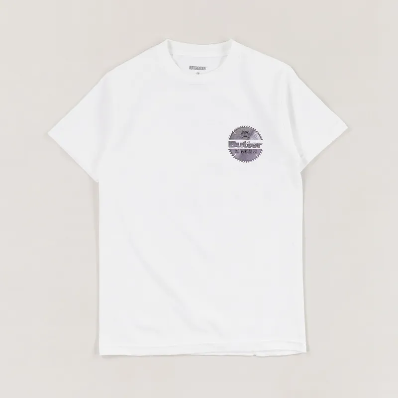 Butter Goods Blade Logo T Shirt White-1