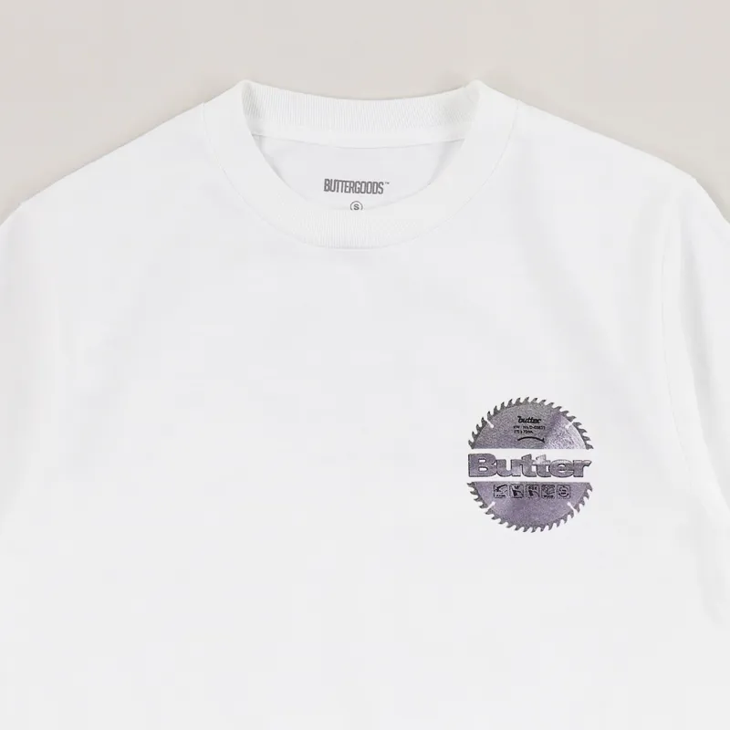 Butter Goods Blade Logo T Shirt White-2