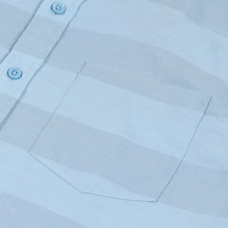 Patagonia Lightweight Bluffside Shirt Boll Stripe Big Sky Blue-3