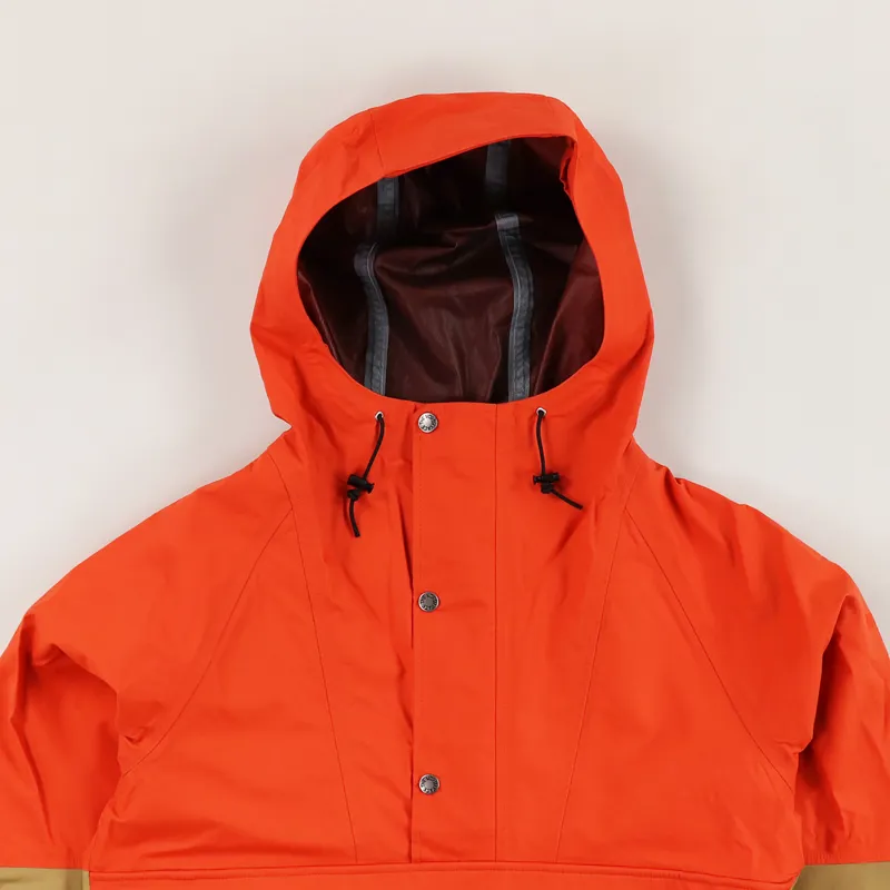 The North Face British Millerain Wind Jacket Tangerine Khaki-1
