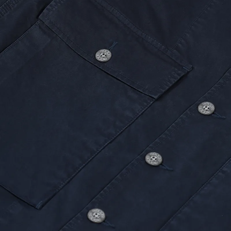 Nigel Cabourn USMC Shirt Jacket Black Navy-7