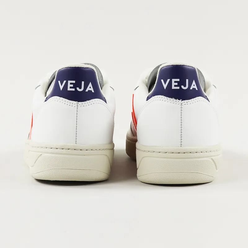 Veja Womens Campo Easy Shoes Extra White Orange Fluo Cobalt-7