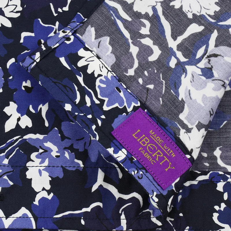 Norse Projects Carsten Liberty Print Shirt Dark Navy-2