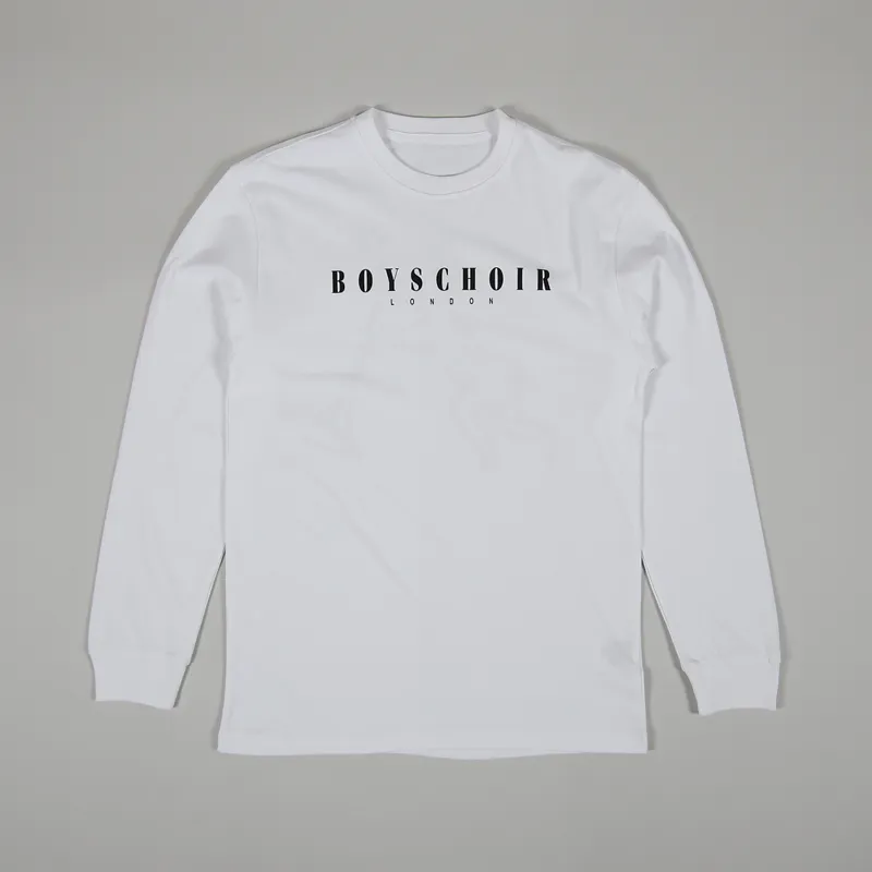 Boys Choir Cherub OG Long Sleeve T Shirt White-1