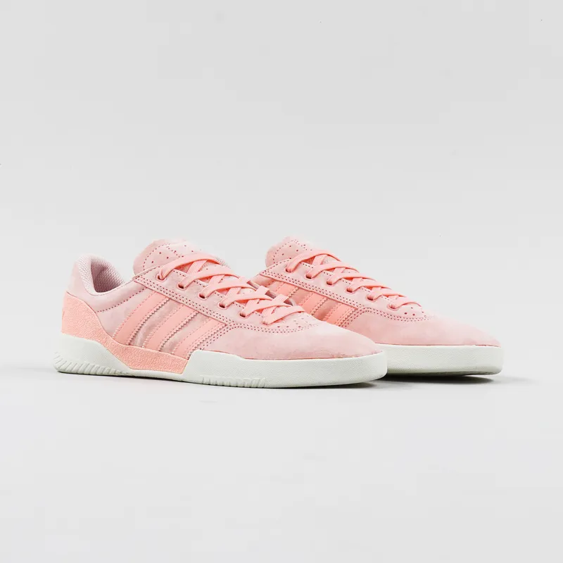 Adidas Skateboarding City Cup Shoes Pink White-3