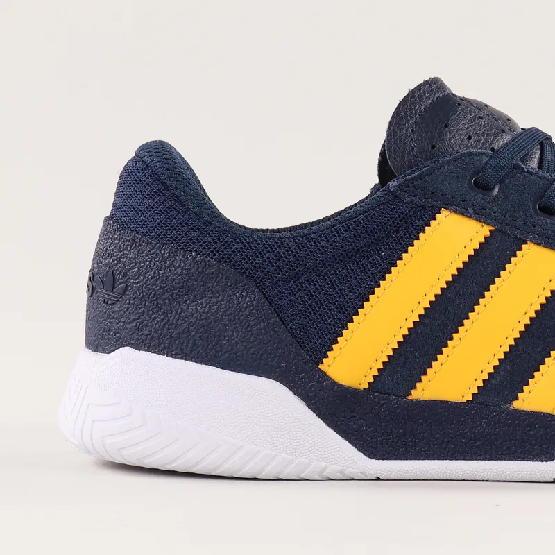 Adidas Skateboarding City Cup Shoes Navy Gold White-2
