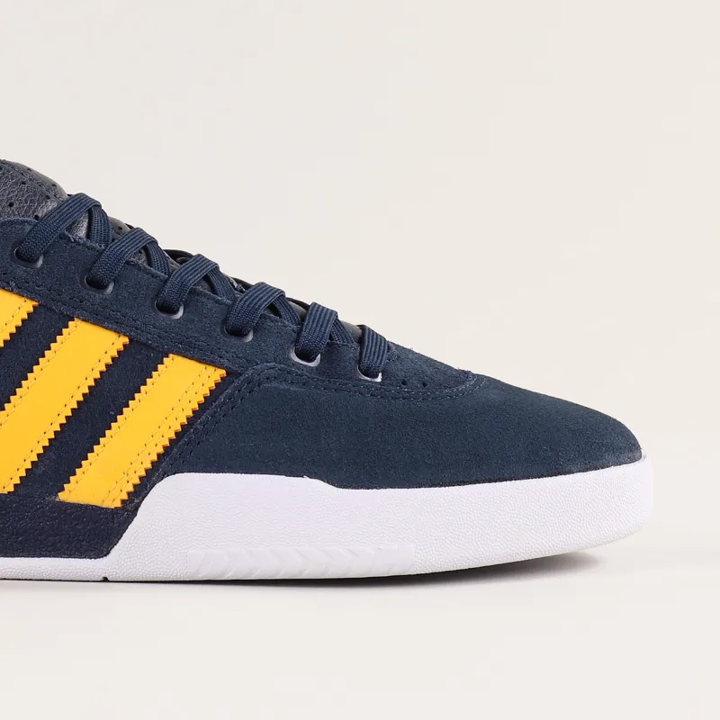 Adidas Skateboarding City Cup Shoes Navy Gold White