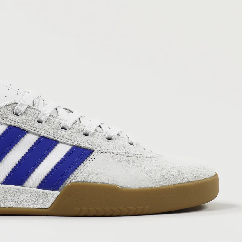 Adidas Skateboarding City Cup Shoes White Blue Gum-2