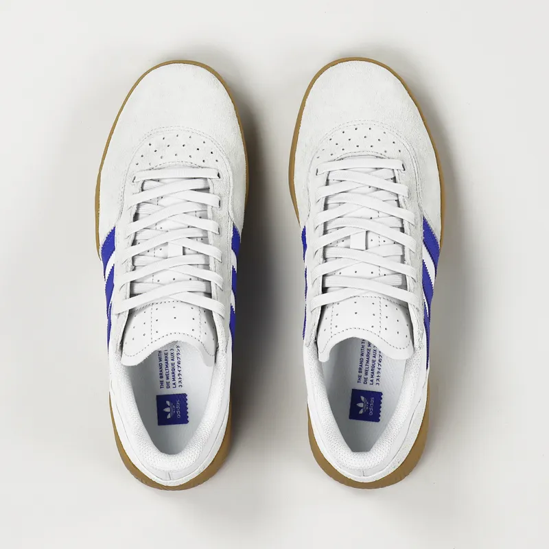 Adidas Skateboarding City Cup Shoes White Blue Gum-6