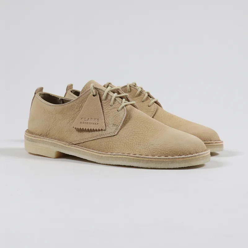 Clarks Originals Mens Desert London Maple Nubuck Brown