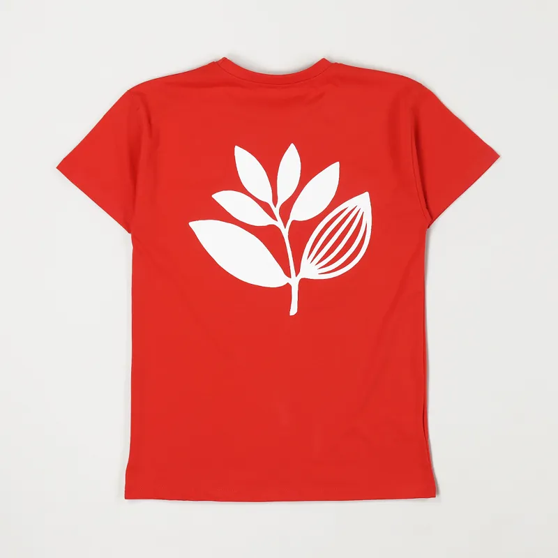 Magenta Classic Plant T Shirt Red