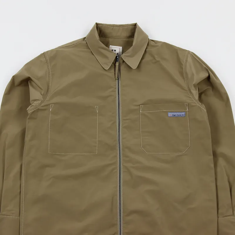 6876 Clova Zip Overshirt Tan-1