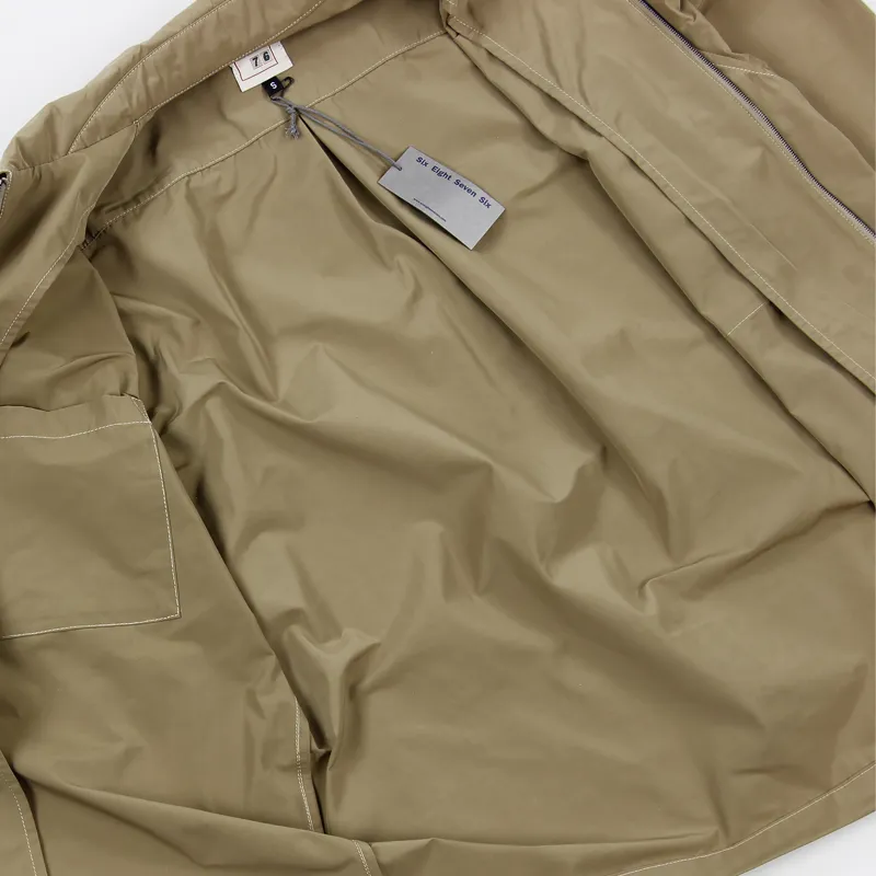 6876 Clova Zip Overshirt Tan-3