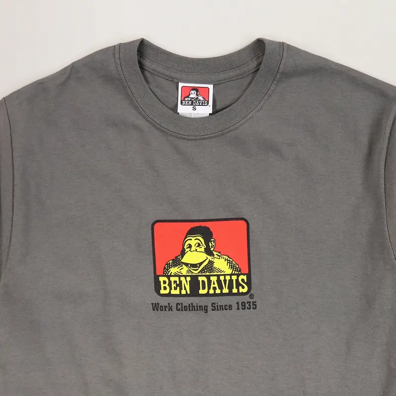 Ben Davis Classic Logo T Shirt Charcoal-1