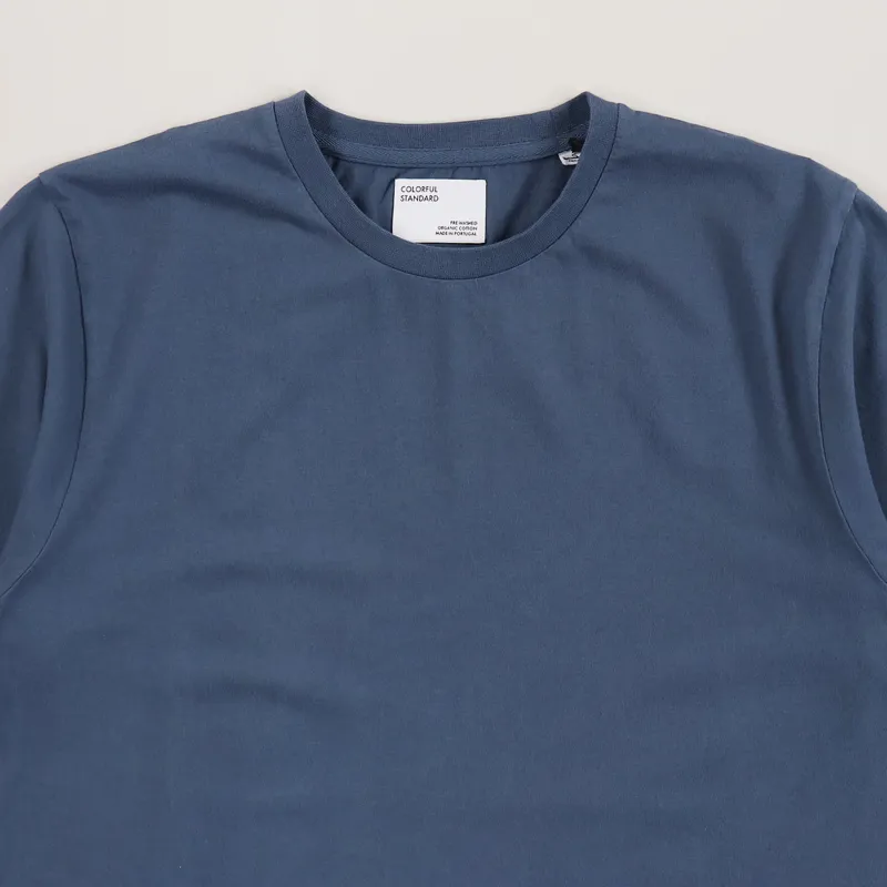 Colorful Standard Classic Organic T Shirt Petrol Blue-1