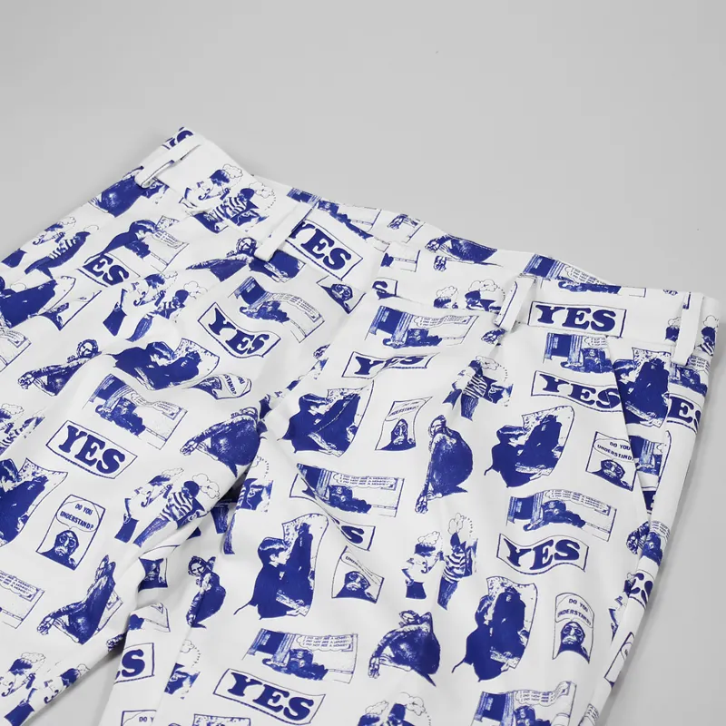 Reception Club Pant White Blue-4