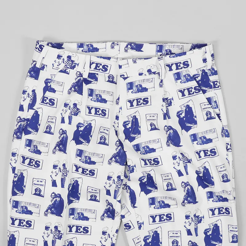 Reception Club Pant White Blue-5