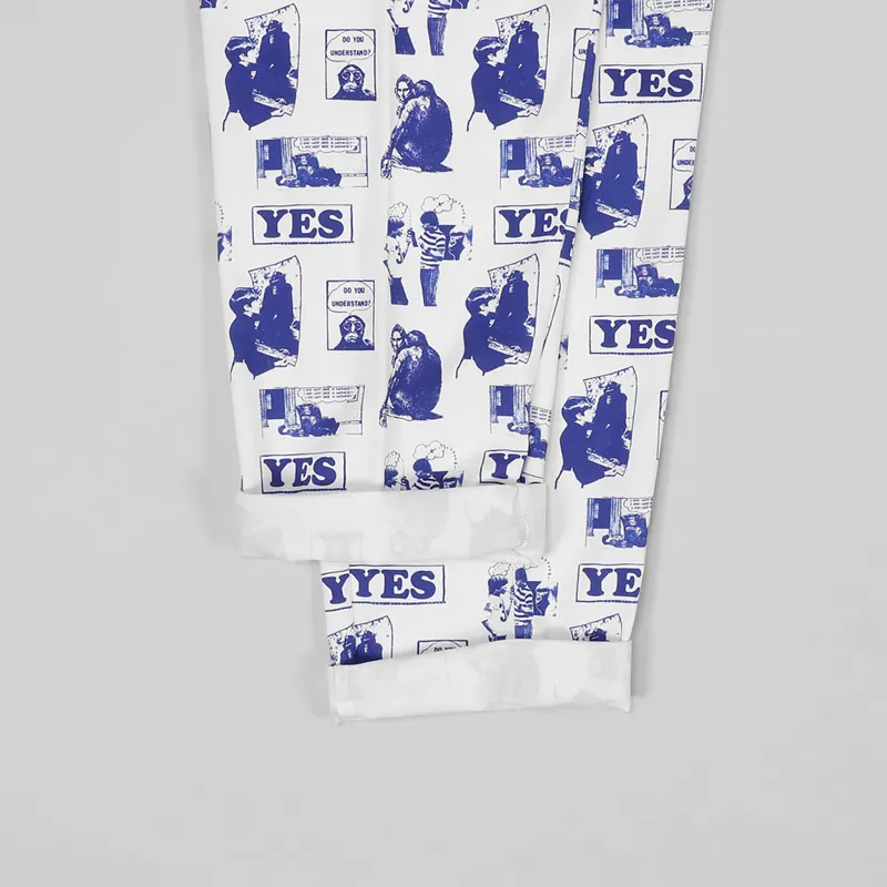 Reception Club Pant White Blue-3