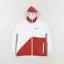 Paterson Court Line Zip Up Jacket White Red