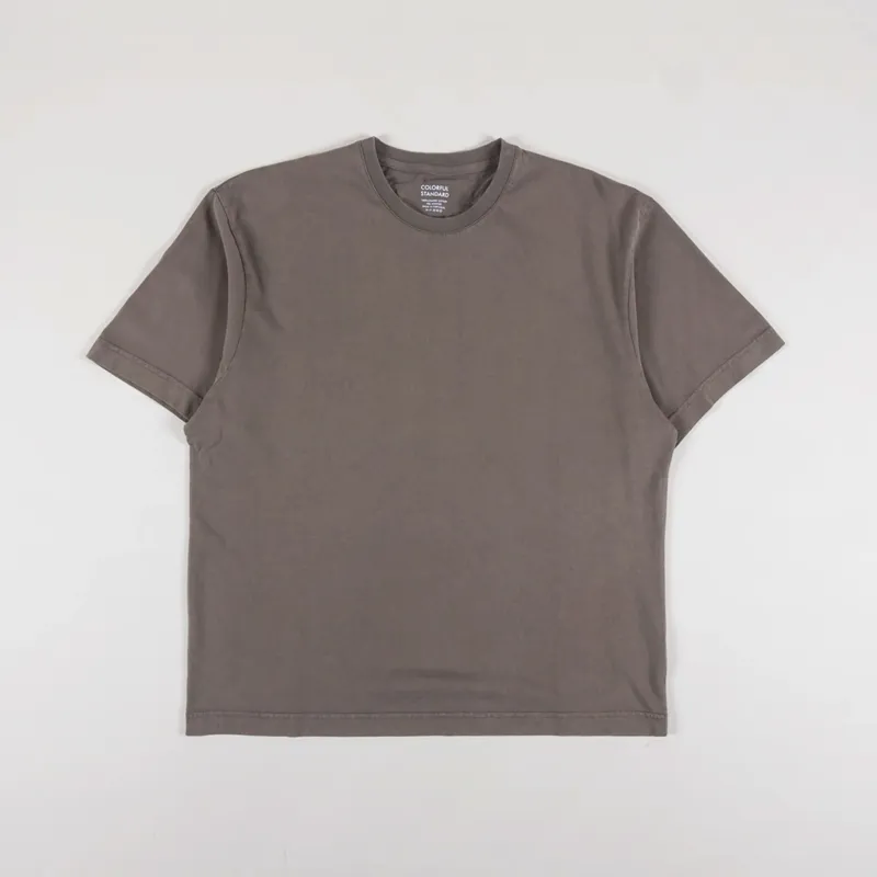 Colorful Standard Oversized Organic T Shirt Misty Brown