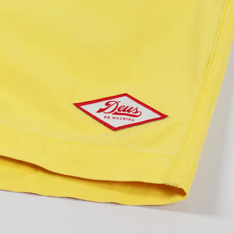 Deus Ex Machina Sandbar Garment Dye Short Super Lemon-3