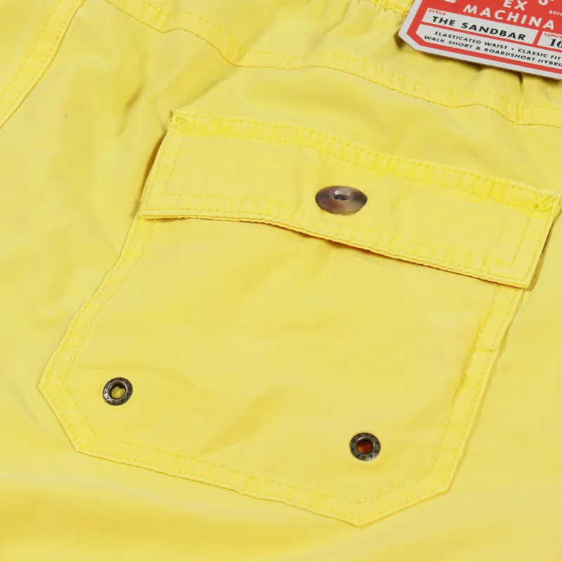 Deus Ex Machina Sandbar Garment Dye Short Super Lemon-5