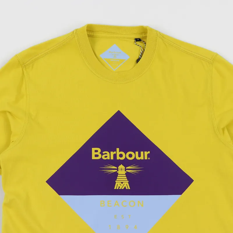 Barbour Beacon Diamond T Shirt Sulphur-1