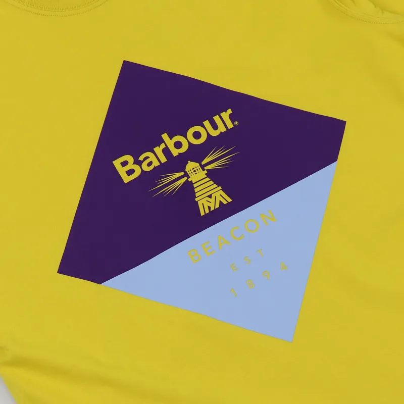 Barbour Beacon Diamond T Shirt Sulphur-2