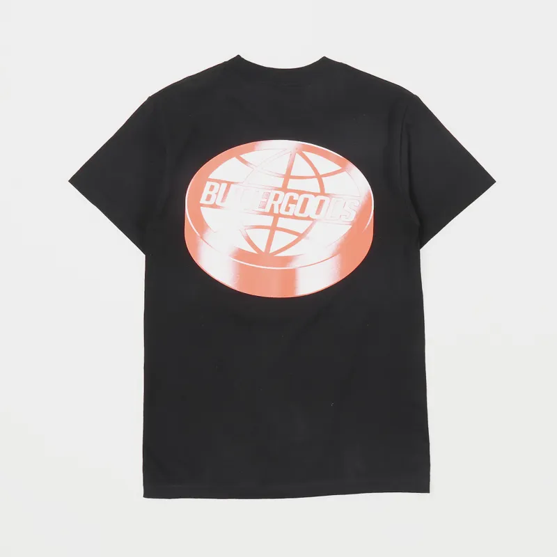 Butter Goods Disk Logo T Shirt Black