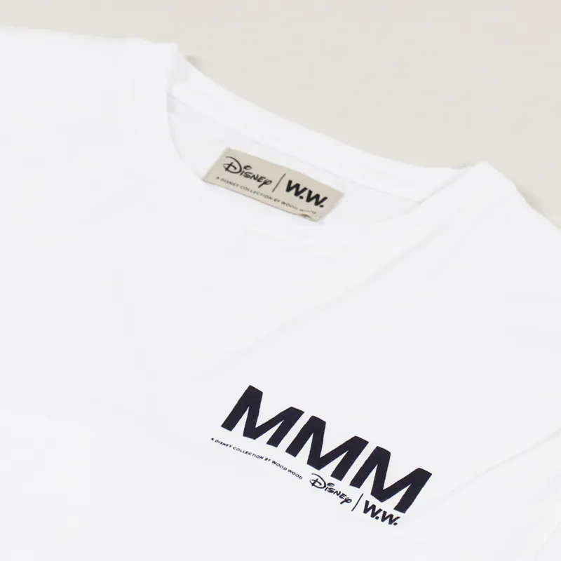 Wood Wood x Disney Peter Long Sleeve T Shirt Bright White-6