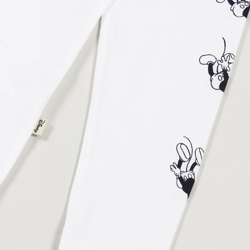 Wood Wood x Disney Peter Long Sleeve T Shirt Bright White-3