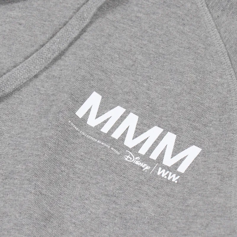 Wood Wood x Disney Fred Hoodie Grey Melange-6