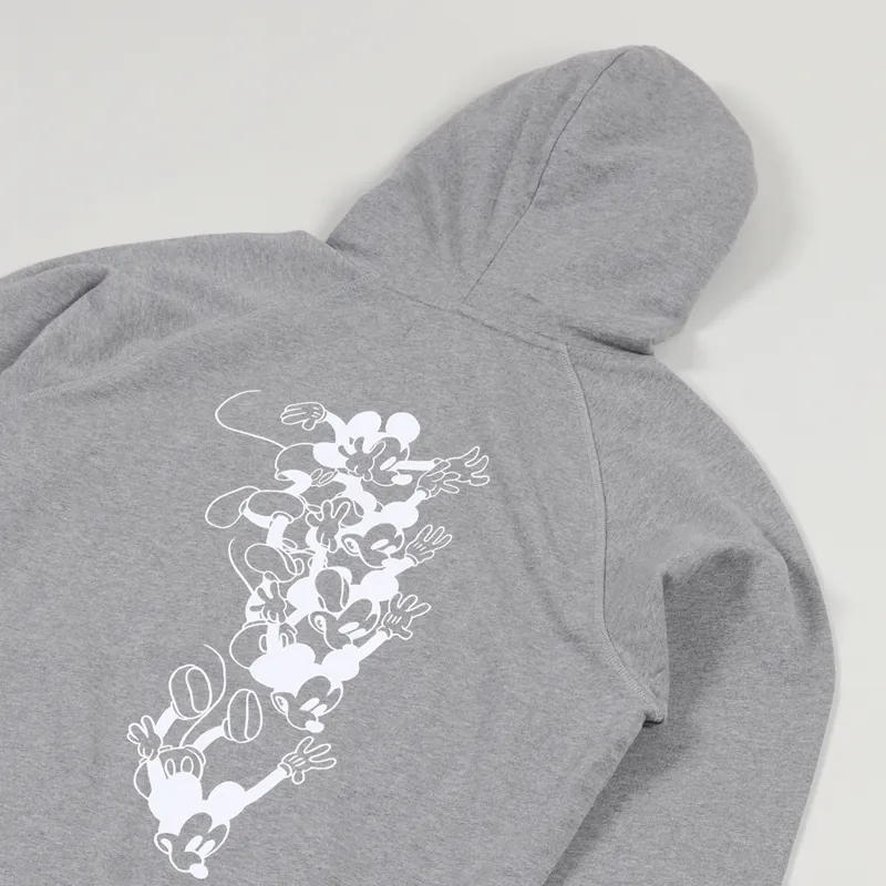 Wood Wood x Disney Fred Hoodie Grey Melange-2