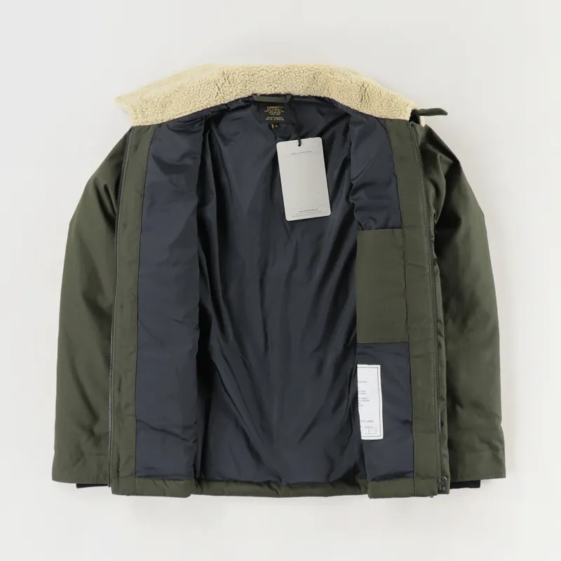 Carhartt WIP Mens Winter Insulated Doncaster Jacket Cypress Green