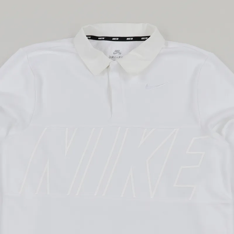 Nike SB Dry Top Long Sleeve Polo White-1