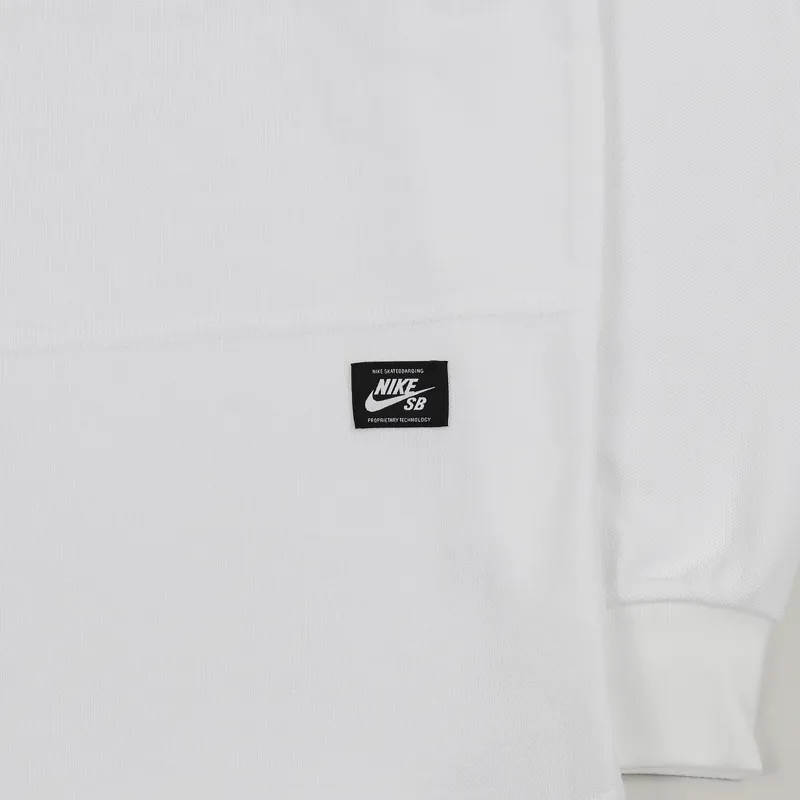 Nike SB Dry Top Long Sleeve Polo White-3