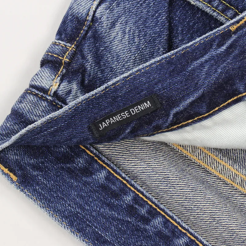 Edwin ED-55 Relaxed Tapered Jeans Blue Haruko Repair Wash-3