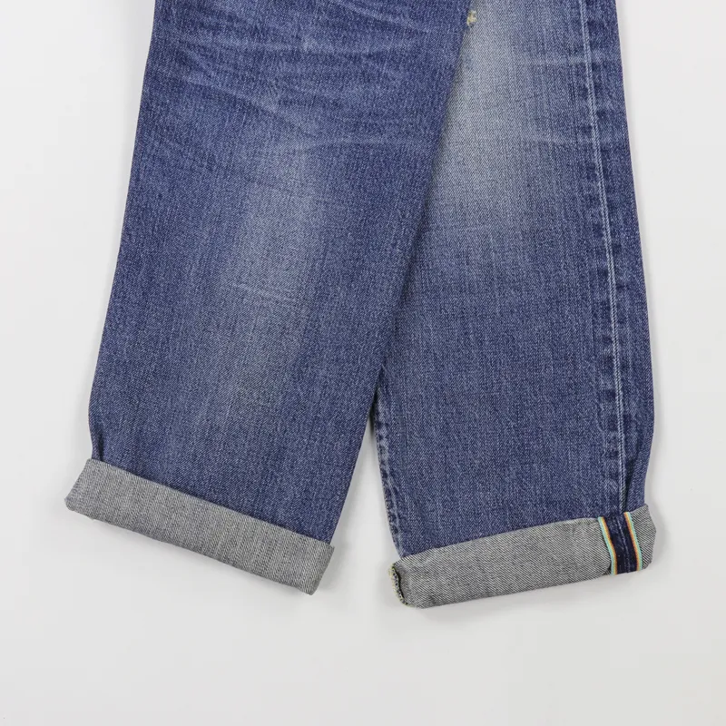 Edwin ED-55 Relaxed Tapered Jeans Blue Haruko Repair Wash-5