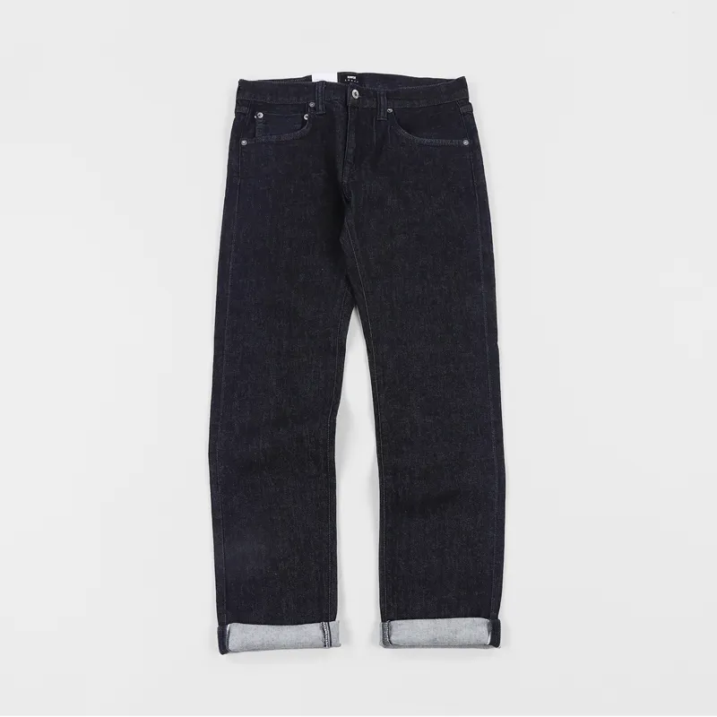Edwin ED-55 Regular Tapered Jeans CS Red Listed Blue Denim Rinsed-1