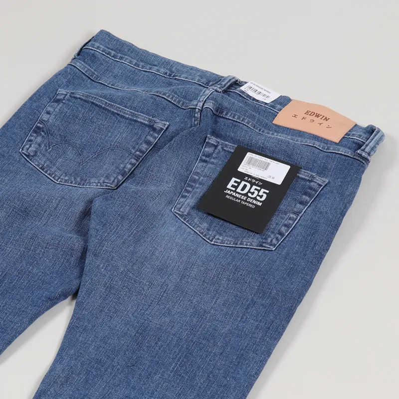 Edwin ED-55 CS Jeans Yuuki Blue Tsukiya Wash-6