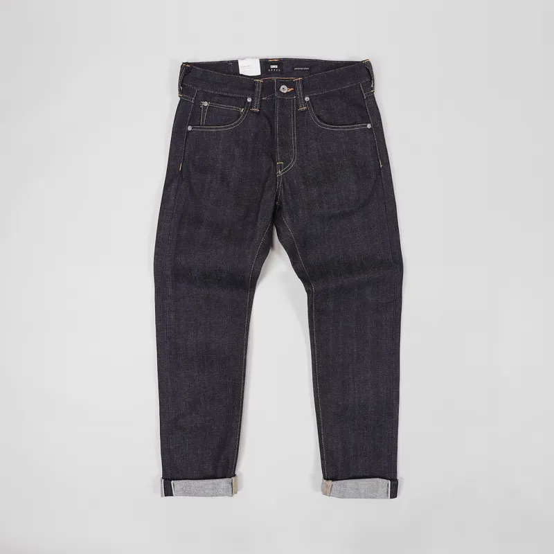 Edwin ED-55 Red Listed Selvedge Jeans Blue Unwashed-1