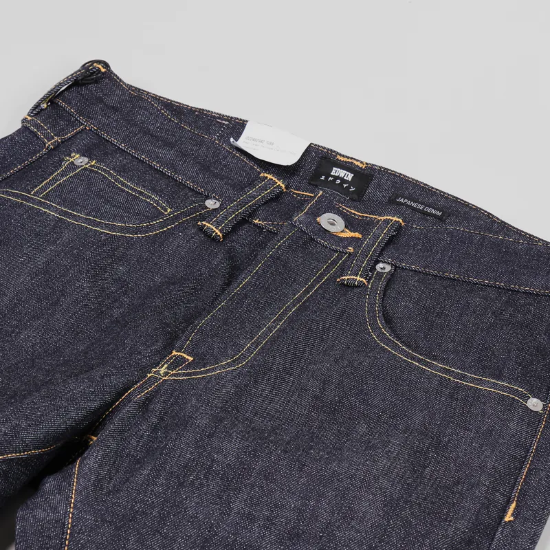 Edwin ED-55 Red Listed Selvedge Jeans Blue Unwashed-6