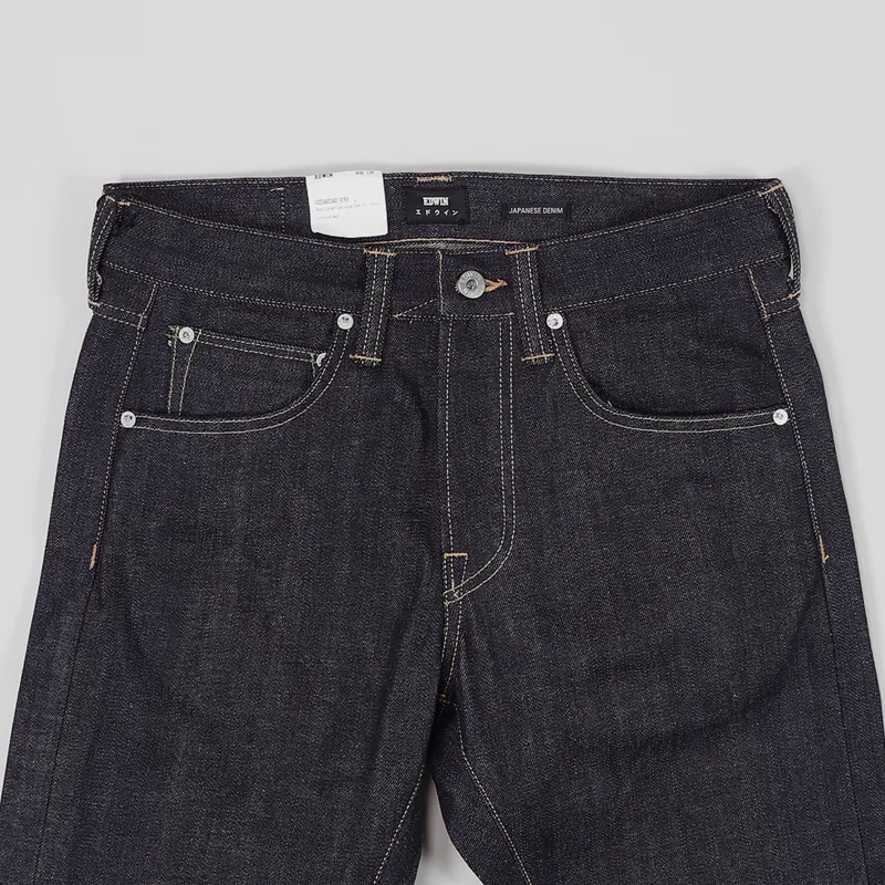 Edwin ED-55 Red Listed Selvedge Jeans Blue Unwashed-5