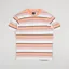 Edwin Quarter T Shirt Cantaloupe Stripe