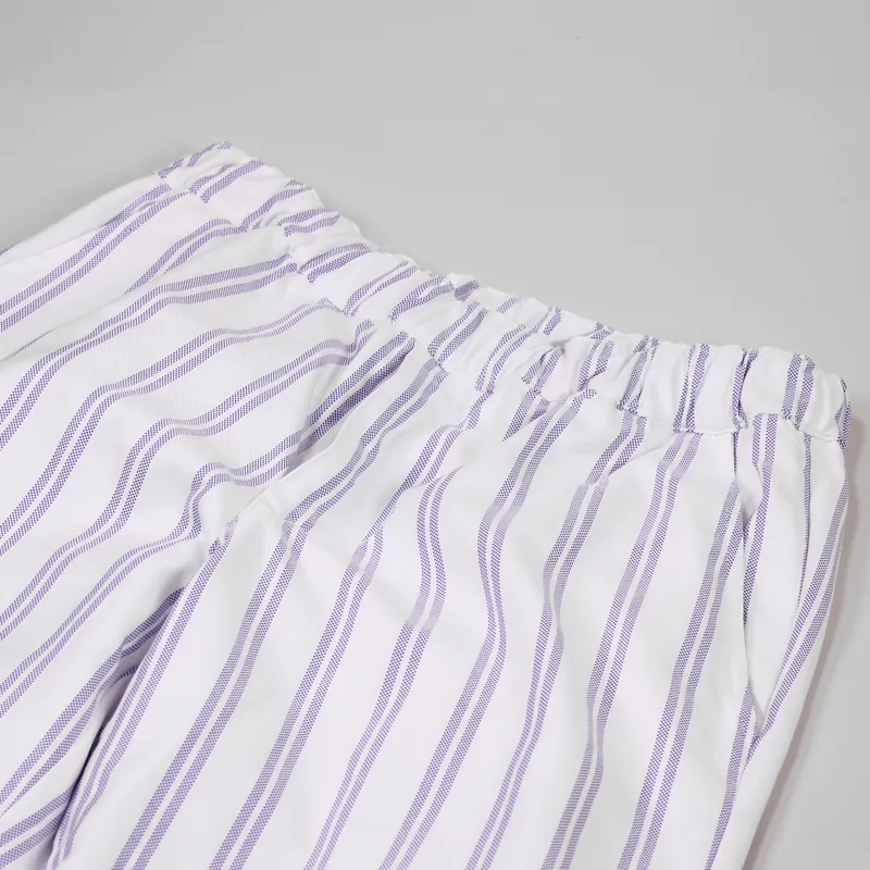 Reception Elasticated Pant White Lavender-4