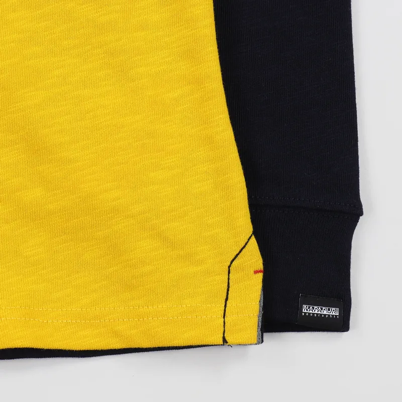 Napapijri Emei Long Sleeve Polo Shirt Multicolour Yellow-2